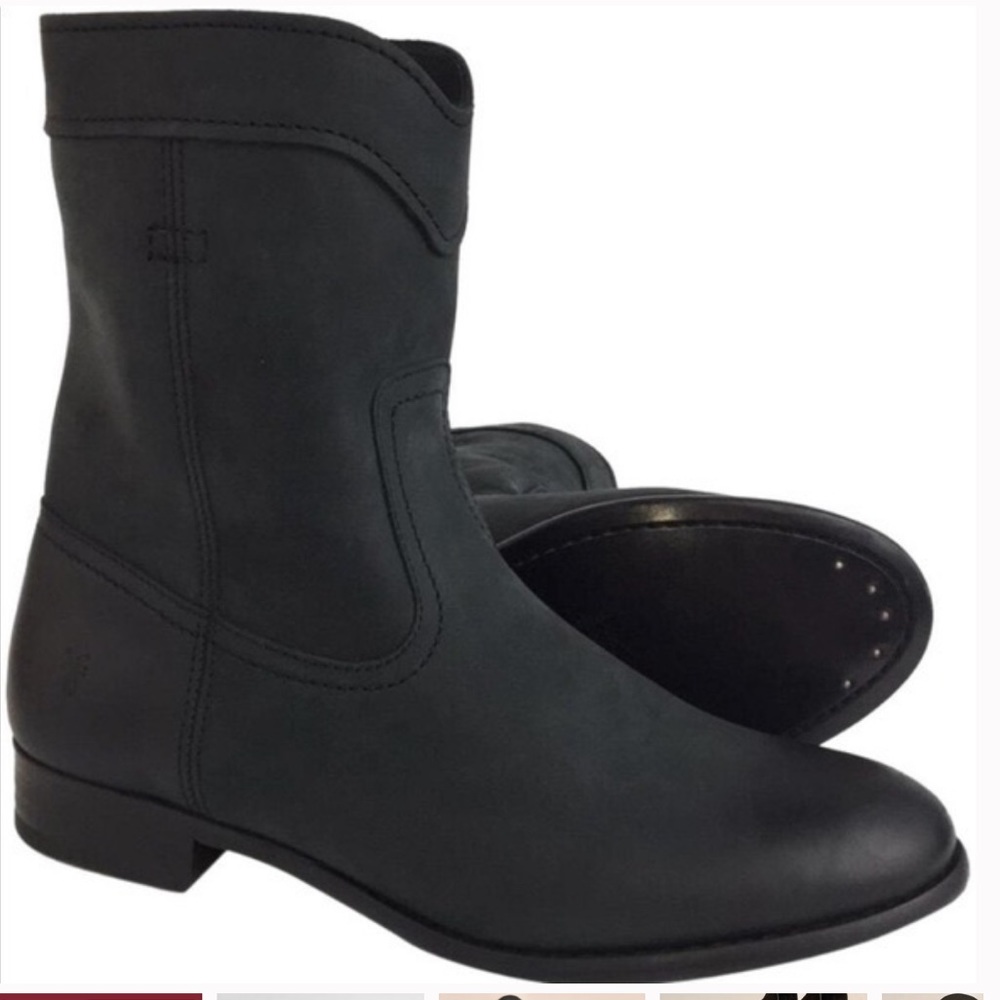Frye 🖤Cara Roper Short Leather Boots
